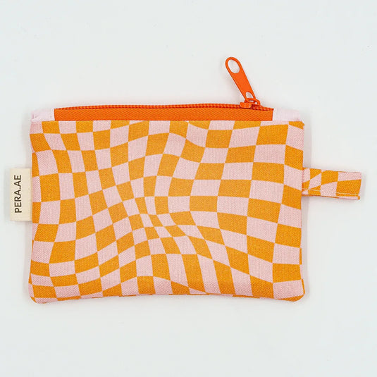 Peach Pit Zippered Wallet