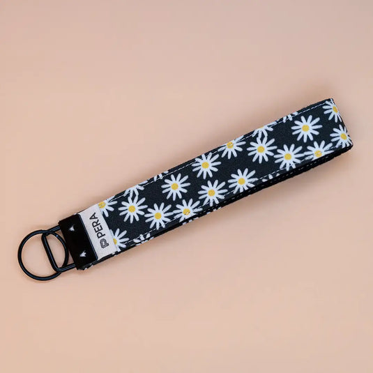 Black Denim Wristlet Keychain - Pera Atelier